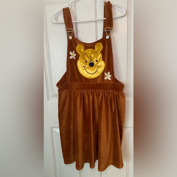 Hot Topic Disney Winnie The Pooh Skirtall Suspender Skirt Size 1 (14/16) NWT - Picture 3 of 8